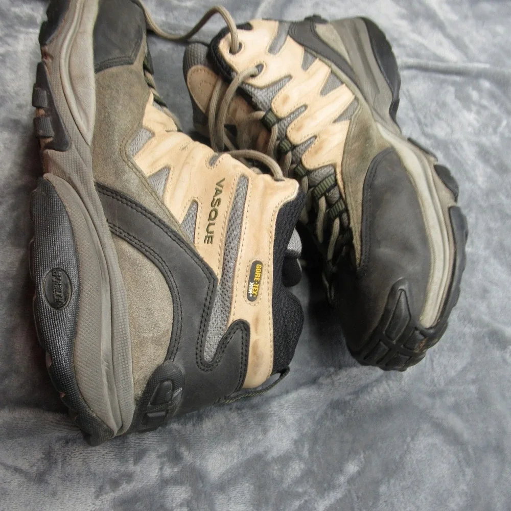 Vasque Stealth GTX Boots Men 14M Hiking Gray XCR GoreTex Waterproof Leather 7388